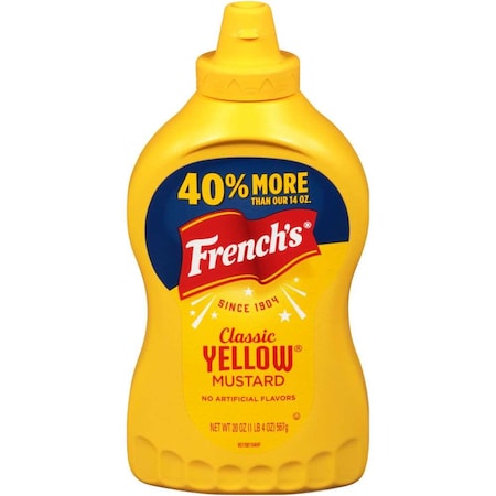 Frenchs French's Classic Yellow Mustard 20 oz. Bottle, PK12 00031